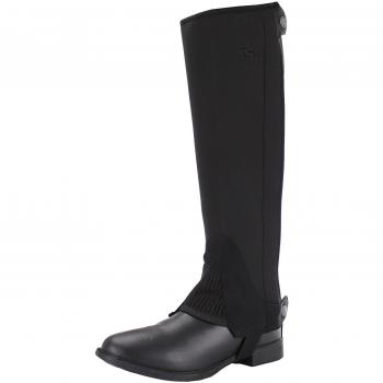 Rojo caballo adultos Mini Chaps neopreno, negro, mediano