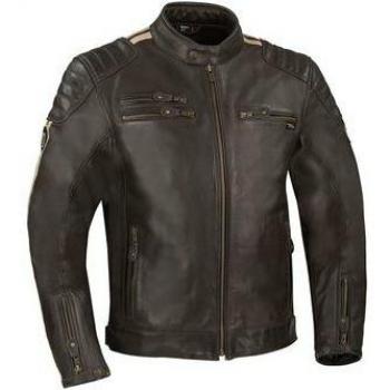 Segura Chaqueta de Moto Ventura Marrón-Beige, Chaqueta de cuero de motocicleta, color marrón, talla L