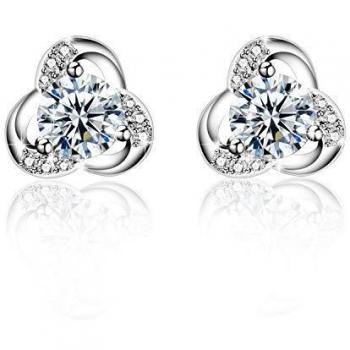 Amilril Pendientes Mujer, Plata de Ley 925 Clásico Joyería para, Regalos Navidad