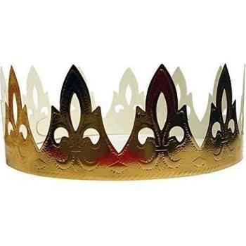 Top Cake - 5 coronas de los Reyes dorada