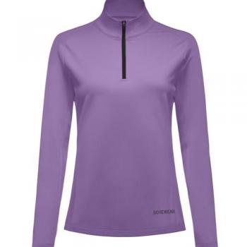 Gore Wear Everyday Mid 1/4-Zip Mujer Lila, Camiseta de manga larga, Color violeta, Talla XS