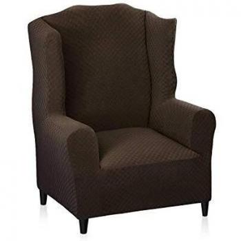 MAXIJIN Funda de Sillón Orejero Elástica Funda Cubre Sillón Relax 1 Plaza Funda para Orejas Funda de Silla de Sofá Lavable para Sala de Estar