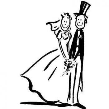 Artemio Tipo F Sello de Madera de Pareja de Boda