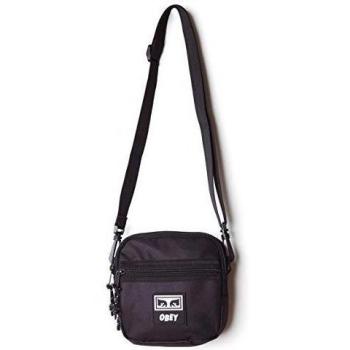 Obey Black Twill Messenger Bag for Men - ONE SIZE