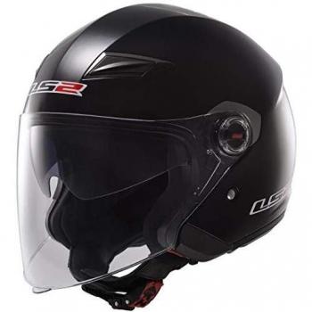 LS2 305692012L Casco Track Solid, Color Negro, Tamaño L