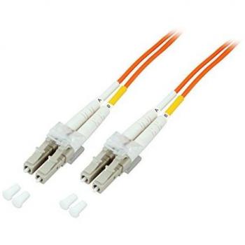 Cable de Fibra Óptica LC-LC Duplex 15m CAT8.2 LSZH Naranja