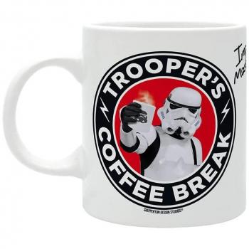 Taza Cerámica Stormtrooper Star Wars 320 mls Trooper's Coffee Break Soldado de Asalto Original