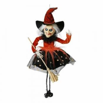 Decoración de Halloween Bruja con Luces LED y Detalles Espeluznantes