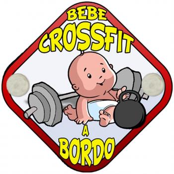 Placa bebé a bordo Bebé Crossfit a bordo niño