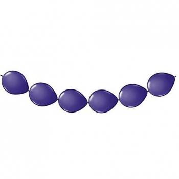 Folat - Globos De Boton Guirnaldas - Morado - 3 metros