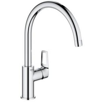 Grifo de cocina monomando Grohe Start Loop Cromo con caño alto y cartucho cerámico 28mm