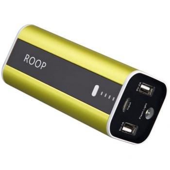 Roop 12000 mAh Cargador Rápido Dual USB Batería externa Cargador de batería portátil Banco de alimentación para iPhone, iPad Mini, Samsung Galaxy S6, más teléfonos y tabletas