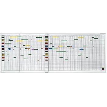 Planificador de Actividades y Vacaciones Magnetoplan, 7 Días, 80 Empleados, 200 x 100 cm