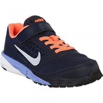 Nike Tri Fusion Run (Psv), Zapatillas de Deporte Para Niñas, Negro / Plateado / Amarillo (Obsidian / Mtllc Slvr-Brght Mng), 32 EU