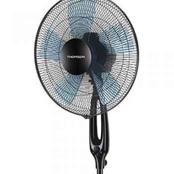 VENTILADOR THOMSON PIE 40CM 50W NEGRO MANDO A DISTANCIA TEMPORIZADOR 3 VELOCIDADES