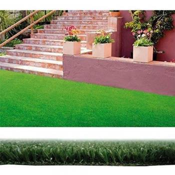 Cesped artificial lubeck 7mm rollo 1x5m verde