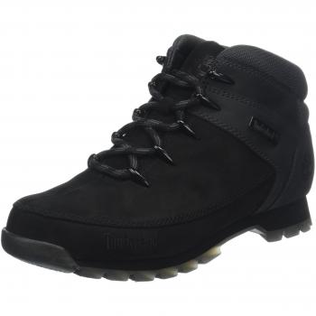 Timberland Euro Sprint Mid Lace-Up Hiker Boots for Men in Black, Size 42