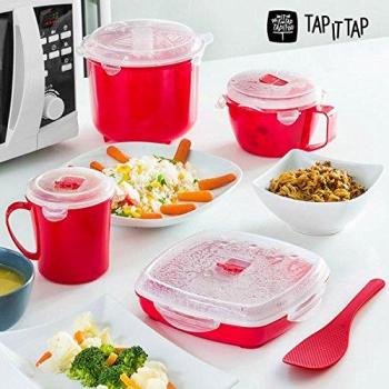 Set cucina a vapore per microonde tap it tap