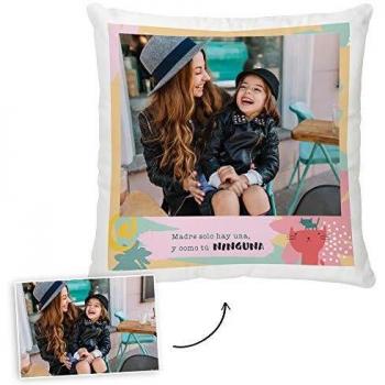 Fotoprix Cojín Personalizado con Foto para Mamá | Regalo Original día de la Madre | Varios diseños Disponibles.