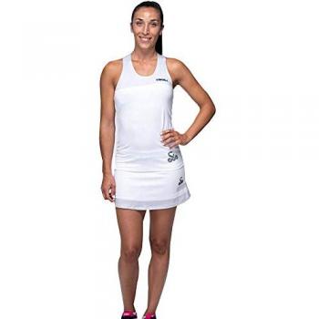 Camiseta Mujer Vibor-a Diva Lethal Sin Mangas Blanco Gris