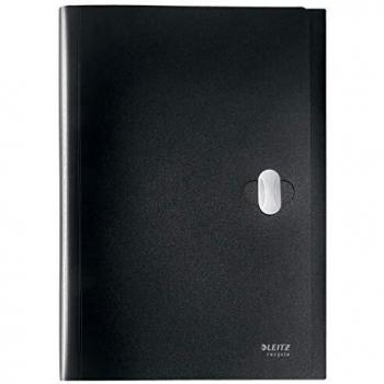 Carpeta Acordeón Leitz Recycle Polipropileno 5+1 Compartimentos Expansible DIN A4 Negro