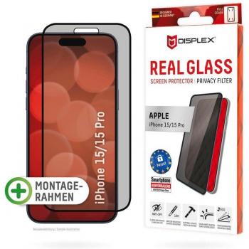 Cristal Templado Privacy 10H para iPhone 15/15 Pro - Protección de Pantalla Antispy y Resistente a Rayones