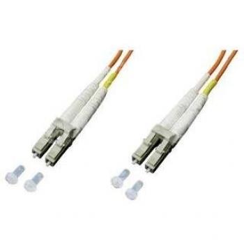 Cable de red S/UTP CAT7 1 m y cable de fibra óptica dúplex multimodo OM2 1 m - Lightwin