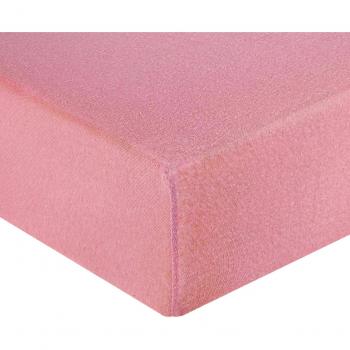 Biberna 77144/555/046, Sábana bajera ajustable elástica, Rosado, 180 x 200 cm - 200 x 200 cm