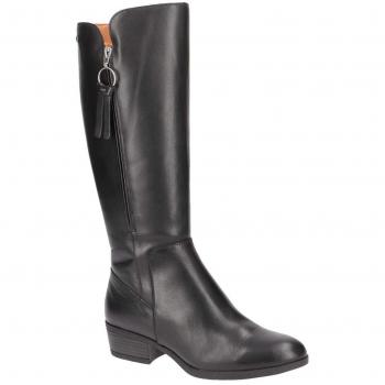 Botas de Cuero Pikolinos Daroca W1U para Mujer en Negro con Tacón Alto