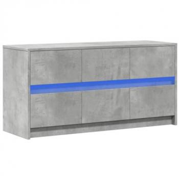 Mueble de TV LED madera ingeniería gris hormigón 100x34x50 cm
