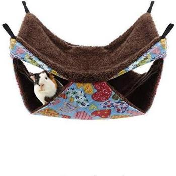 YOUTHINK Hamaca para Animales Pequeños, Hamaca Pequeña para Mascotas Hamaca Suave y Cálida para Jaula para Mascotas, Cama Colgante para Hamacas, Hurón, Loro, Conejillo de Indias