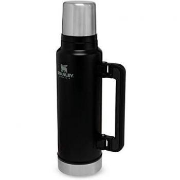 Stanley Classic Legendary Botella Termica 1.4L / 1.5QT Matte Black – Termo Cafe - Cantimplora Acero Inoxidable - Sin BPA - Mantiene Frío o Calor 40 Horas - Apto Para Lavavajillas