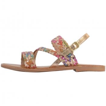 Sandalias BAMAKO para niña de piel multicolor LES TROPEZIENNES® PAR M. BELARBI