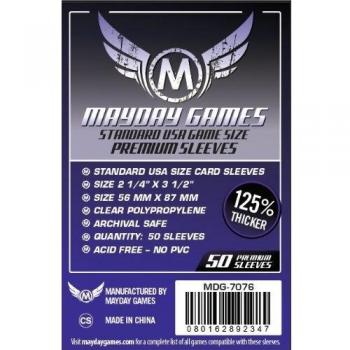 Funda Premium para Cartas 56 x 87 mm (Mayday) - Pack de 50 Unidades