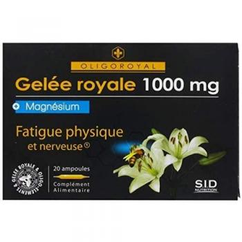 Oligoroyal jalea real + magnesio 20 bombillas contra la fatiga física y nervio