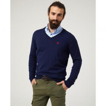 Jersey básico de hombre azul marino