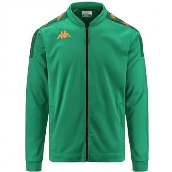 Sudadera Kappa Giullio Verde Hombre 2XL con Media Cremallera