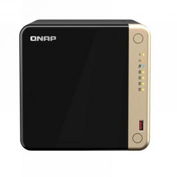 QNAP TS-464 NAS Tower with Intel Celeron N5095, 8 GB DDR4 RAM, QNAP QTS Operating System, Ethernet LAN, Black color