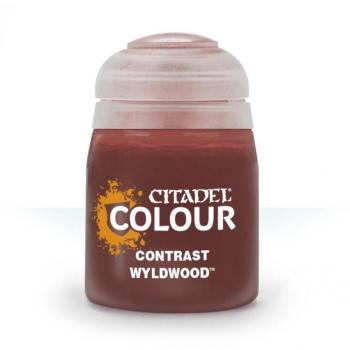 Contrast Paint: Wyldwood (18ml) - Rich Brown Shade for Miniatures