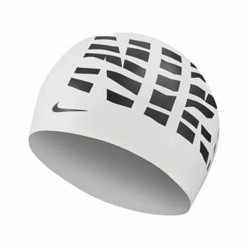 Gorro de Natación Nike Graphic 3 Blanco Silicona Adultos