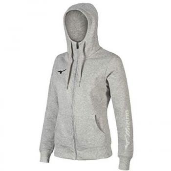 Mizuno FZ Women's Hoodie Sweatshirt Gray 3XL