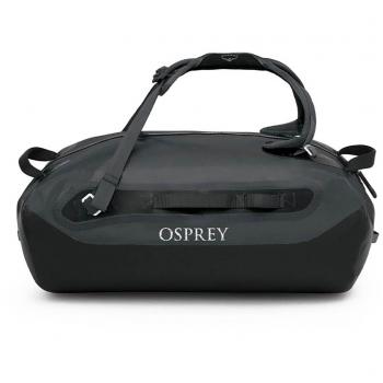 Osprey Bolsa Duffel Transporter WP 40L - Capacidad de 40 litros, material resistente al agua, correas ajustables y desmontables, múltiples bolsillos para organización, diseño ligero y duradero