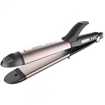 Cecotec Bamba RitualCare 1000 Titanium 2in1 Plancha de Pelo de Cerámica Negro/Rosa