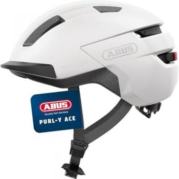 Abus Purl-Y Ace Polar White Urban Bicycle Helmet Size S
