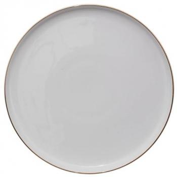 Juego de 6 Platos Llanos de Porcelana Elegantes y Resistentes D27 cm