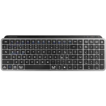 Teclado Inalámbrico Compacto Mars Gaming MK-SILENKEYS, Perfil Bajo, Switches Tijera Silenciosos, Tecla Copilot AI, Bluetooth 5.1 Dual + 2.4GPRO,