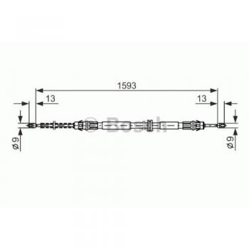 Cable de Freno de Mano BOSCH 1 987 477 374