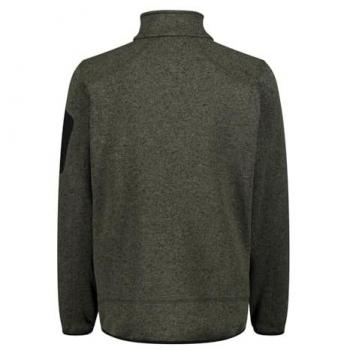 CMP Men's Knit-Tech Fleece Jacket - Olive Green