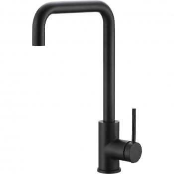 Grifo de cocina monomando negro mate con caño extraíble Loira Imex
