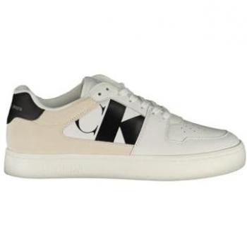 Calvin Klein Classic Low Lace-Up White Sneakers for Men